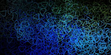 Koyu mavi, soyut şekilli yeşil vektör şablonu. Soyut tarzda, gradyan formlarda basit tasarım. Duvar kağıdı seti için zarif tasarım.