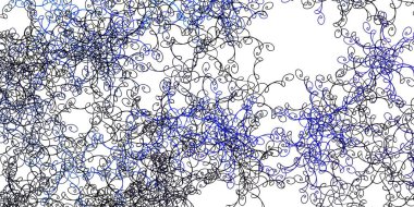 Açık Pembe, kıvrımlı mavi vektör şablonu. Rengarenk çizgileri ve şekilleri olan parlak bir örnek. Terfileriniz için akıllı tasarım.