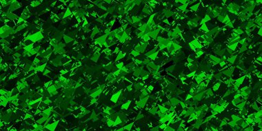 Çokgen şekilli koyu yeşil vektör deseni. Üçgen şekilli, şekilli muhteşem soyut çizimler. Insperarion için tasarımı başlat.