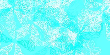 Açık mavi, kıvrımlı yeşil vektör dokusu. Gradyan eğrileri olan renkli soyut çizimler. Reklamınız, posteriniz, afişiniz için en iyi tasarım.