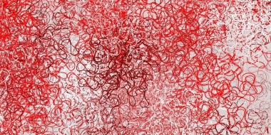 Eğimli çizgileri olan açık kırmızı vektör şablonu. Soyut ve eğri çizgilerle renkli çizimler. Kullanıcı Arayüzü tasarımınız için şablon.