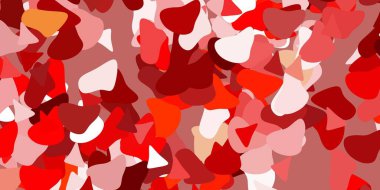 Açık kırmızı, soyut şekilli sarı vektör şablonu. Basit bir şekilde gradyan olan renkli soyut biçimler. Web siteniz için basit illüstrasyon.