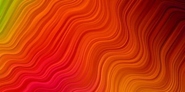 Dunkles Mehrfarbiges Vektormuster Mit Kurven Abstrakte Illustration Mit Steigungsbögen Muster — Stockvektor