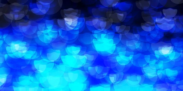 Layout Vetorial Blue Escuro Com Formas Círculo Ilustração Abstrata Moderna —  Vetores de Stock