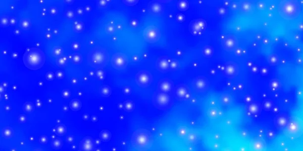 Luz Azul Vector Fondo Con Estrellas Colores — Archivo Imágenes Vectoriales