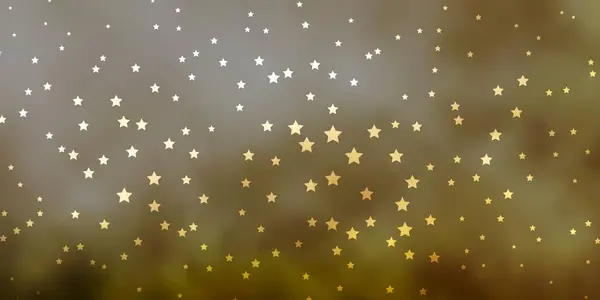 Textura Vectorial Verde Oscuro Con Hermosas Estrellas — Vector de stock