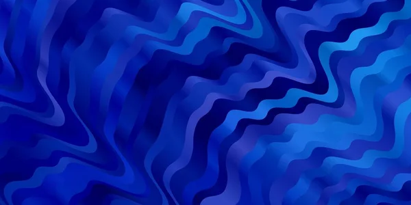 Светло Синий Векторный Шаблон Кривыми Линиями — стоковый вектор