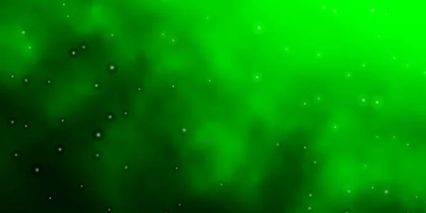 Modèle Vectoriel Vert Clair Avec Étoiles Néon — Image vectorielle