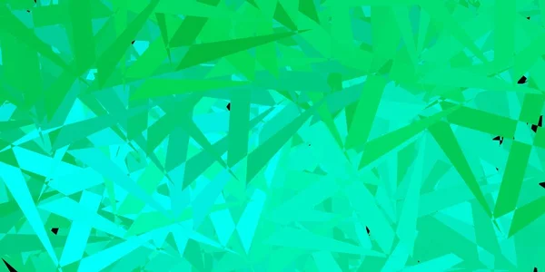 Світло Зелений Векторний Фон Трикутниками Ілюстрація Абстрактними Барвистими Формами Трикутника — стоковий вектор