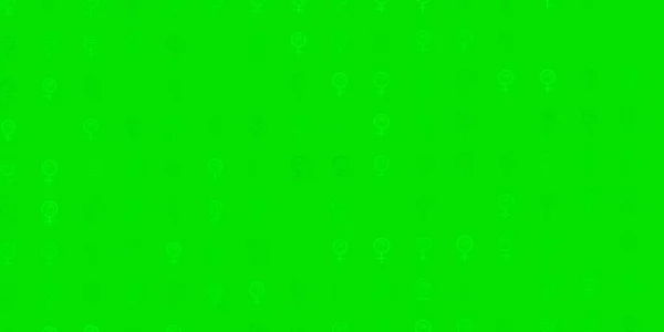 Light Green Διανυσματικό Μοτίβο Φεμινιστικά Στοιχεία Πολύχρωμη Απεικόνιση Κλιμακωτά Σχήματα — Διανυσματικό Αρχείο