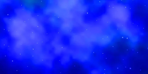 Patrón Vectorial Luz Azul Con Estrellas Abstractas — Vector de stock