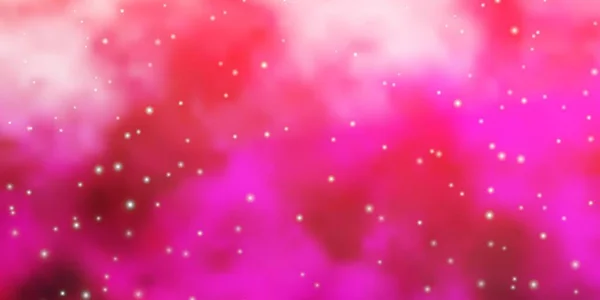 Векторное Расположение Светло Розового Цвета Яркими Звездами — стоковый вектор