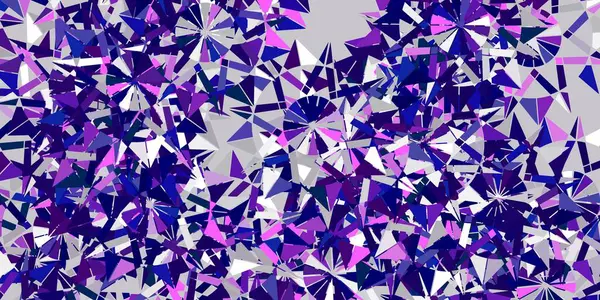 Textura Vectorial Púrpura Claro Con Copos Nieve Brillantes Elementos Nieve — Archivo Imágenes Vectoriales