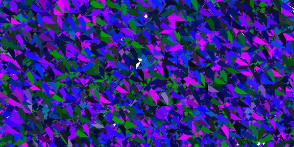 Темно Розовая Синяя Векторная Текстура Случайными Треугольниками Иллюстрация Абстрактными Красочными — стоковый вектор