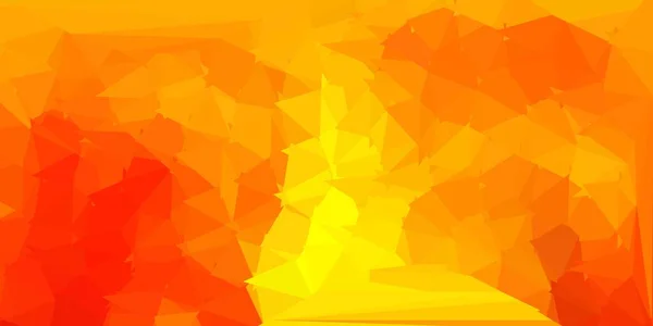 浅橙色矢量梯度多边形布局 新的彩色插图与渐变三角形的形状 你的商业行为者 — 图库矢量图片