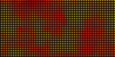 Açık Turuncu vektör arkaplan ve noktalar. Renkli damlaları olan soyut parlak bir illüstrasyon. Broşürler, broşürler için desen.