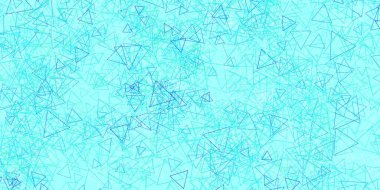 Açık mavi, çokgen şekilli yeşil vektör deseni. Renkli soyut üçgenli web materyali çizimi. Reklamlar için şablon.