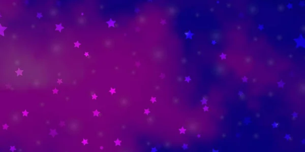 Ανοιχτό Μωβ Ροζ Διανυσματική Διάταξη Φωτεινά Αστέρια — Διανυσματικό Αρχείο