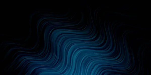 Fond Vectoriel Bleu Foncé Avec Lignes Courbées — Image vectorielle