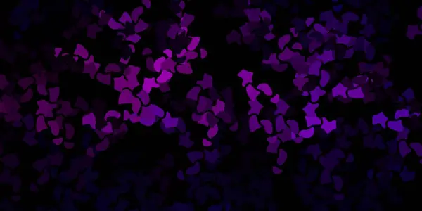Темно Фіолетовий Векторний Фон Випадковими Формами Простий Дизайн Абстрактному Стилі — стоковий вектор
