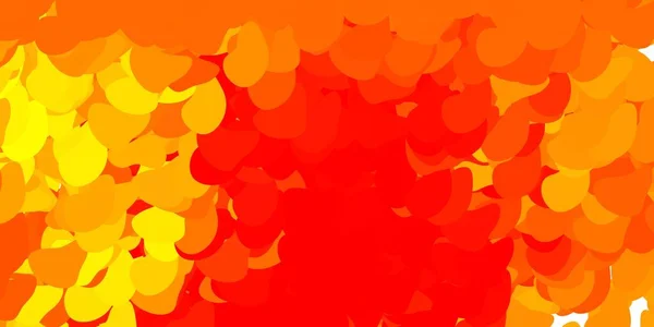 Fond Rouge Clair Vecteur Jaune Avec Des Formes Aléatoires Formes — Image vectorielle