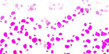 Kaotik şekilli açık pembe vektör arkaplanı. Gradyan rastgele formlarla modern soyut illüstrasyon. Duvar kağıdı seti için zarif tasarım.