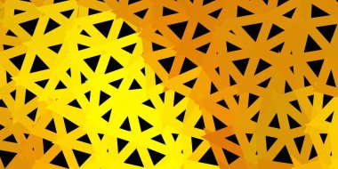 Koyu yeşil, sarı vektör poli üçgen dokusu. Soyut üçgenlerle, çehre biçiminde akıllı illüstrasyon. Web siteleri için akıllı desen.