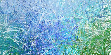 Açık mavi, yeşil vektör arkaplan üçgenli, çizgili. Modern tarzda üçgen şekilli akıllı soyut çizimler. Terfi modelleri.