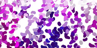 Kaotik şekilli açık pembe vektör arkaplanı. Soyut tarzda, gradyan formlarda basit tasarım. Web siteniz için basit illüstrasyon.