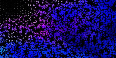 Kaotik şekilli koyu pembe, mavi vektör arkaplan. Basit gradyan şekilli renkli bir çizim. Duvar kağıdı seti için zarif tasarım.