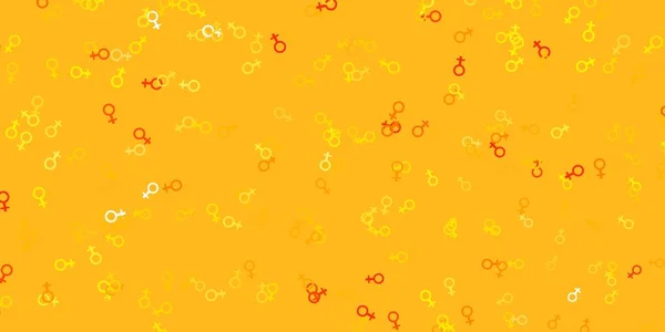 Светло Оранжевый Векторный Шаблон Табличками Бизнес Леди Красочная Иллюстрация Градиентными — стоковый вектор