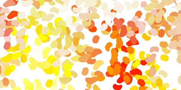 Açık pembe, sarı vektör arkaplan ve rastgele formlar. Basit gradyan şekilli renkli bir çizim. Web siteniz için basit illüstrasyon.