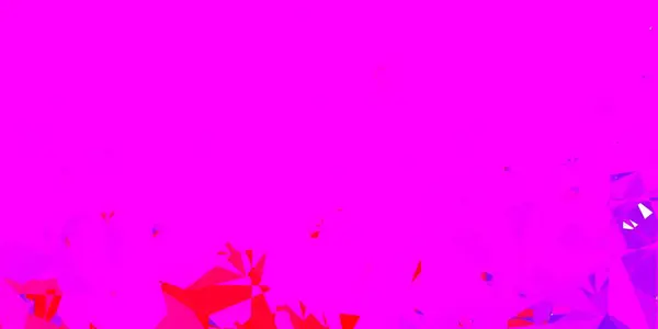Hellviolettes Rosafarbenes Vektor Polygonales Muster Verlaufsdarstellung Polygonalen Stil Mit Dreiecken — Stockvektor