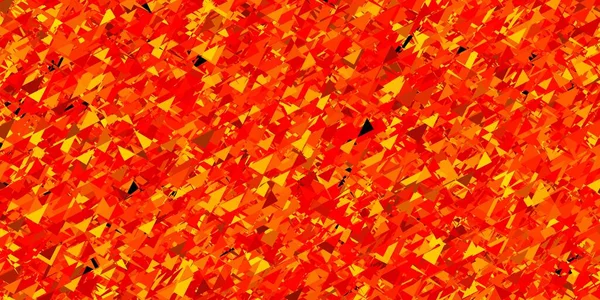多角形の形をしたダークオレンジのベクトル背景 カラフルな抽象的な三角形のウェブ素材のイラスト 昇進のパターン — ストックベクタ