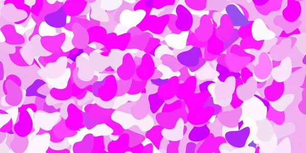 Texture Vectorielle Violet Clair Avec Des Formes Memphis Illustration Colorée — Image vectorielle