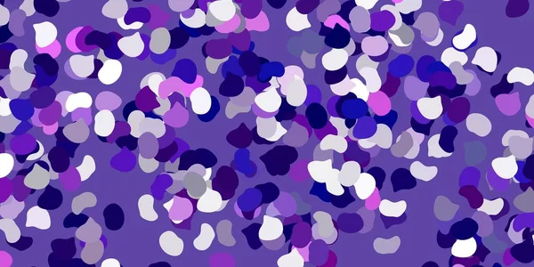 Fondo Vectorial Púrpura Claro Con Formas Caóticas Ilustración Colorida Con — Vector de stock