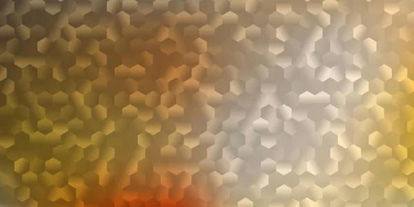 Ανοιχτό Πορτοκαλί Διάνυσμα Φόντο Μια Παρτίδα Εξάγωνα Σύγχρονη Αφηρημένη Απεικόνιση — Διανυσματικό Αρχείο