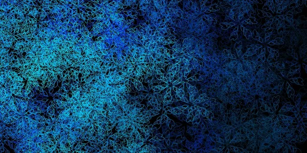 Темно Синяя Векторная Текстура Мокрыми Линиями Красочная Иллюстрация Абстрактном Стиле — стоковый вектор