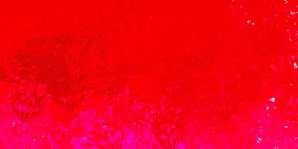 Açık Kırmızı Sarı Vektör Arkaplan Çokgen Formlar Üçgen Şekilleri Soyut — Stok Vektör