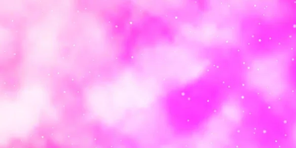 Rose Clair Fond Vectoriel Jaune Avec Des Étoiles Colorées — Image vectorielle