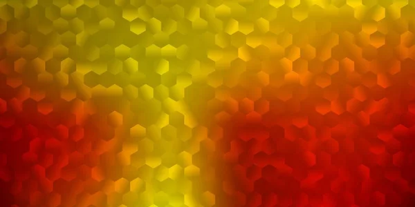 Patrón Vectorial Naranja Claro Con Hexágonos Extremos Hexágonos Degradado Coloridos — Archivo Imágenes Vectoriales
