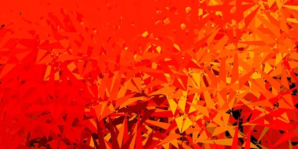 Темно Оранжевый Векторный Рисунок Многоугольными Формами Великолепная Абстрактная Иллюстрация Треугольными — стоковый вектор
