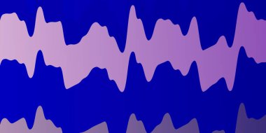 Açık Pembe, eğri çizgileri olan Mavi vektör arkaplanı.