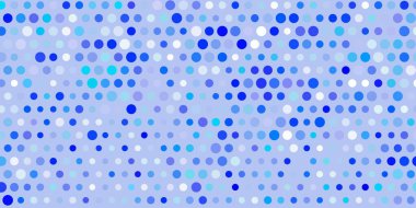 Noktalı açık mavi vektör arkaplanı. Basit gradyan arkaplandaki soyut renkli diskler. Duvar kağıtları, perdeler için desen.