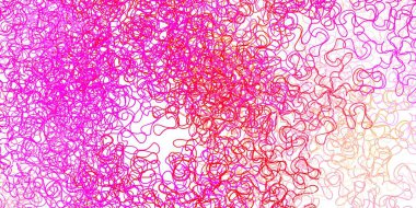 Eğri çizgileri olan koyu mor, pembe vektör arkaplan. Yaylı basit bir şekilde gradyan çizimi. Broşürler, broşürler için desen.