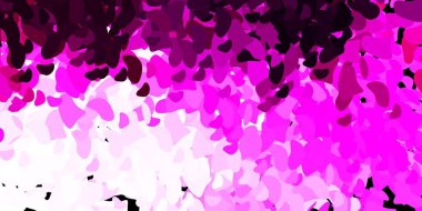 Kaotik şekilli açık pembe vektör arkaplanı. Soyut tarzda renkli şekilli bir illüstrasyon. Web siteniz için basit illüstrasyon.