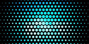 Daireli koyu mavi vektör arkaplan. Doğa tarzında rengarenk çizimler. İş ilanları için şablon.