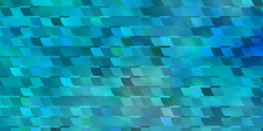 Dikdörtgenli hafif Mavili vektör şablonu. Renkli dikdörtgenlerle soyut gradyan çizimi. İş tanıtımınız için tasarım.