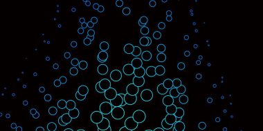 Daireli koyu mavi vektör düzeni.