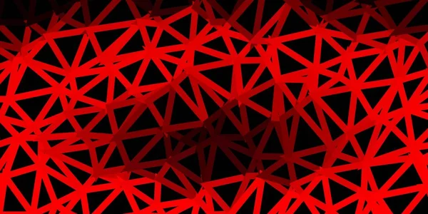Dunkelroter Vektorpolygonaler Hintergrund Moderne Abstrakte Illustration Mit Polygonalen Dreiecken Modernes — Stockvektor